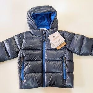 PATAGONIA, Kids' Hi-Loft Down Sweater Hoody, New Navy, 6-12 Months